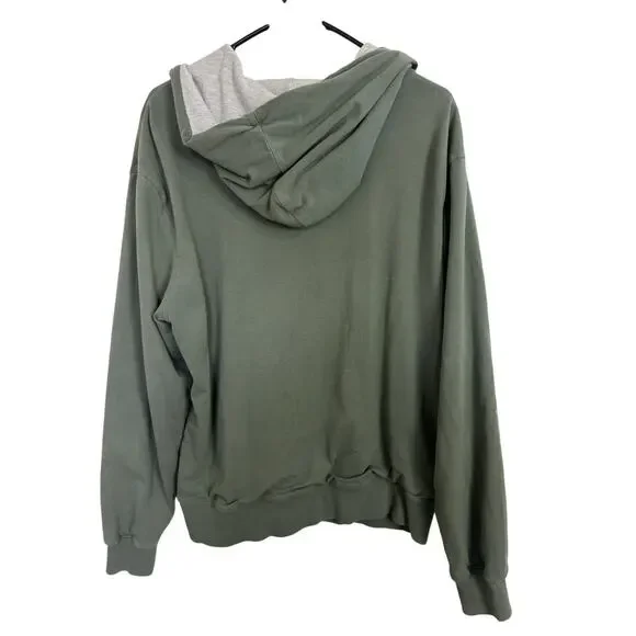 Ralph Lauren Denim & Supply Green Full Zip Waffle Hoodie Size Large Wings Star - Picture 3 of 9
